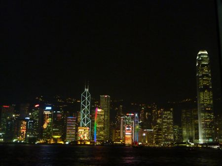 Hong Kong skyline as viewed