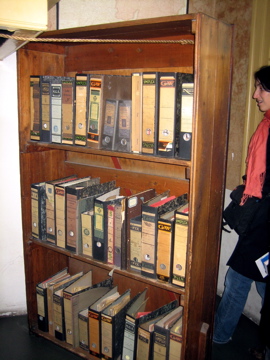 Bookshelf at Anne Frank House